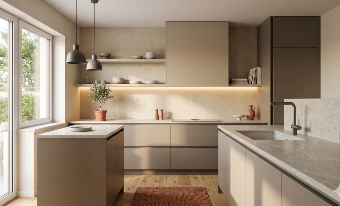 Кухня под ключ после ремонта, 14 м²